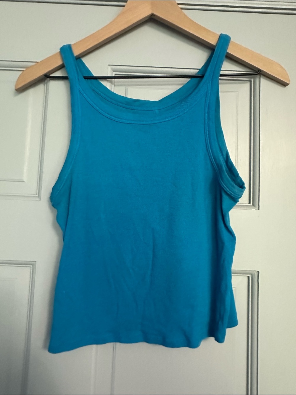 Everlane Bright Turquoise Scoop Neck Tank